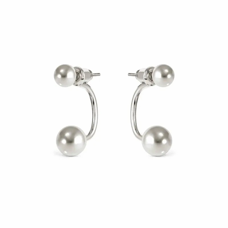 Nomination Fashion Era Earrings with 2 Spheres, Sterling Silver
