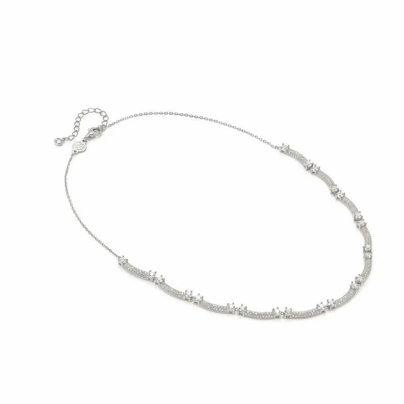Nomination Fashion Era Necklace with Cubic Zirconia Pav, Sterling Silver