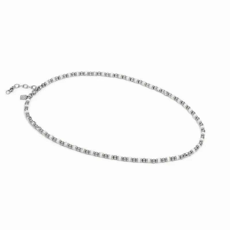 Nomination Instinct Style Sea Ed Necklace with Coloured Stones, Stainless Steel