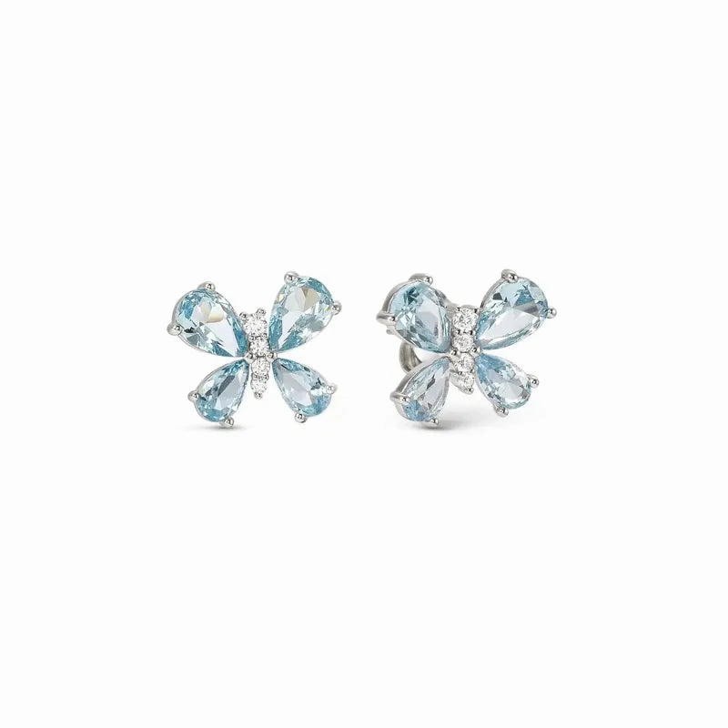 Nomination Shine Me Up Earrings, Butterfly with Cubic Zirconia, Sterling Silver