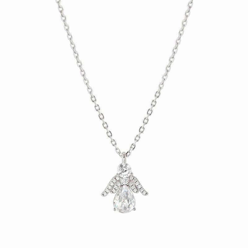 Nomination Shine Me Up Necklace, Angel with Cubic Zirconia, Sterling Silver