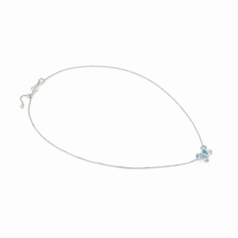 Nomination Shine Me Up Necklace, Butterfly with Cubic Zirconia, Sterling Silver