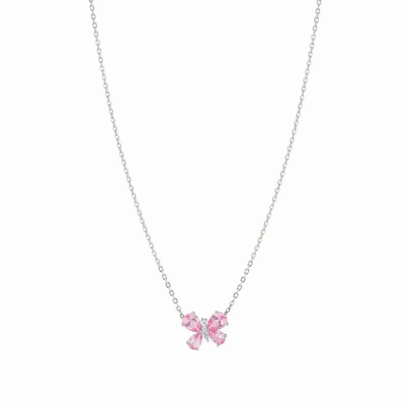 Nomination Shine Me Up Necklace, Butterfly with Cubic Zirconia, Sterling Silver
