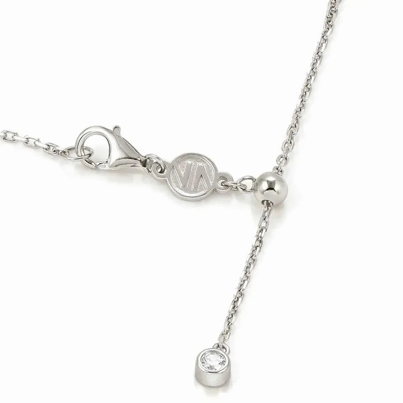 Nomination Shine Me Up Necklace, Heart with Cubic Zirconia, Sterling Silver