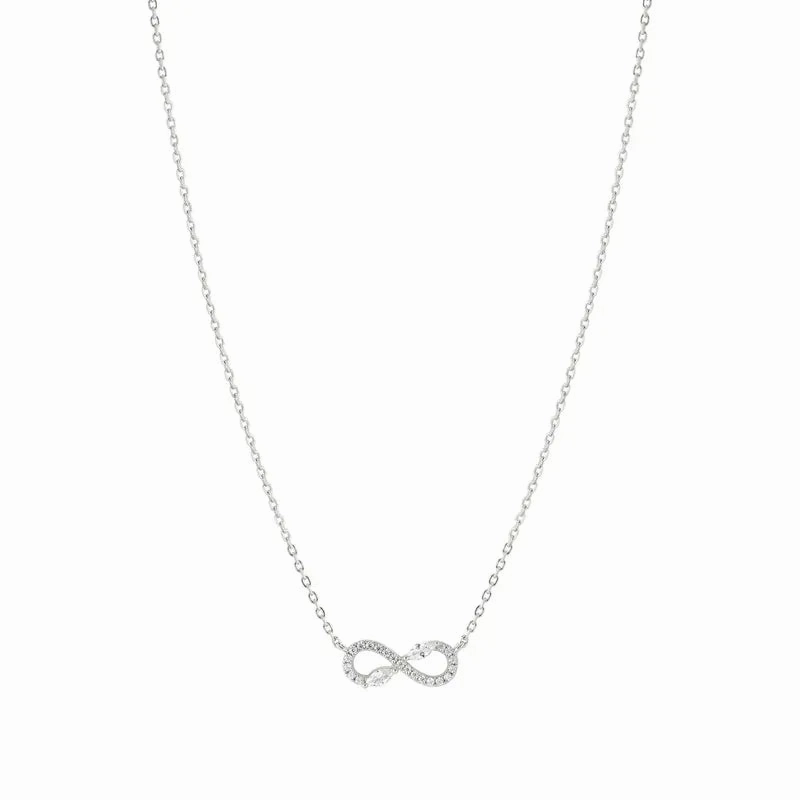 Nomination Shine Me Up Necklace, Infinity Symbol with Cubic Zirconia, Sterling Silver