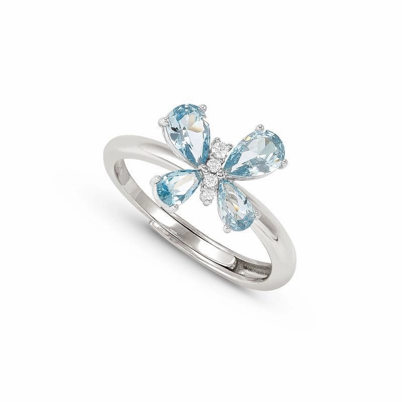 Nomination Shine Me Up Ring, Gemstone Butterfly