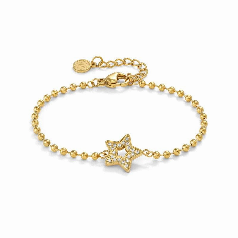 Nomination Soffio Damore Bracelet, Star, Cubic Zirconia, Gold