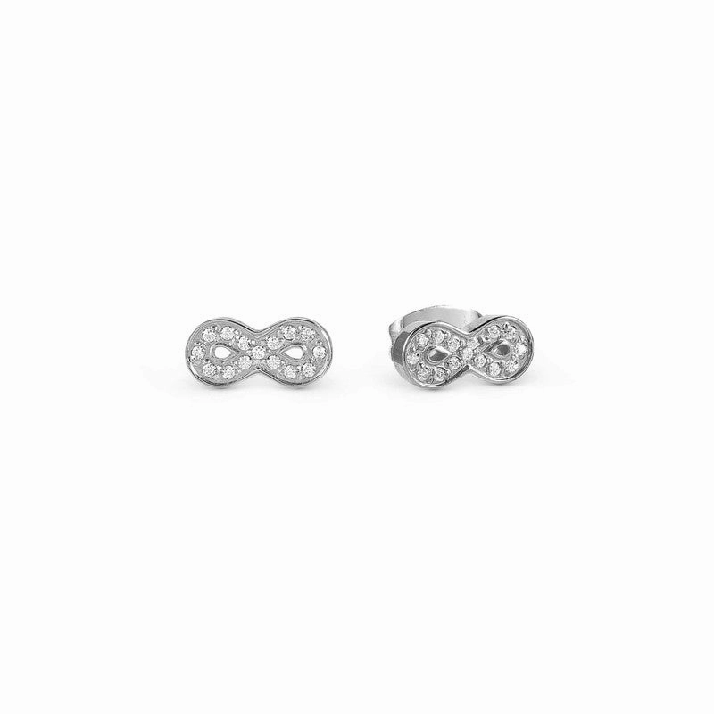 Nomination Soffio Damore Earrings, Infinity, Cubic Zirconia, Sterling Silver