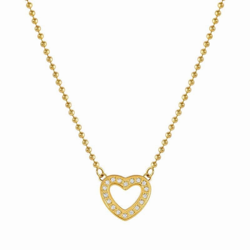 Nomination Soffio Damore Necklace, Heart, Cubic Zirconia, Gold