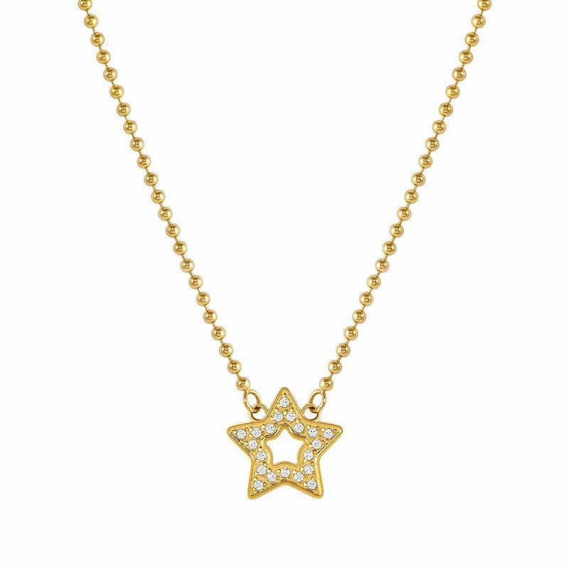 Nomination Soffio Damore Necklace, Star, Cubic Zirconia, Gold