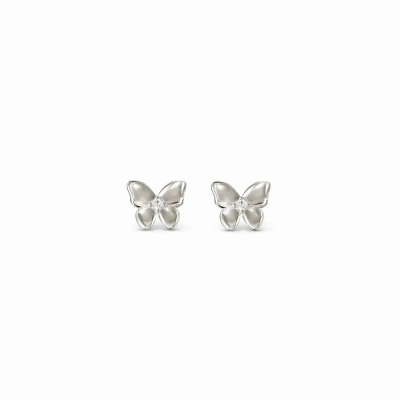 Nomination Sweetmadame Earrings, Silver Butterfly