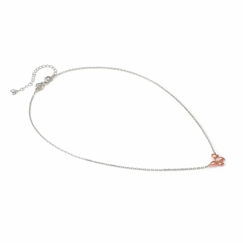 Nomination Sweetmadame Necklace, Butterfly with Cubic Zirconia, Rose Gold