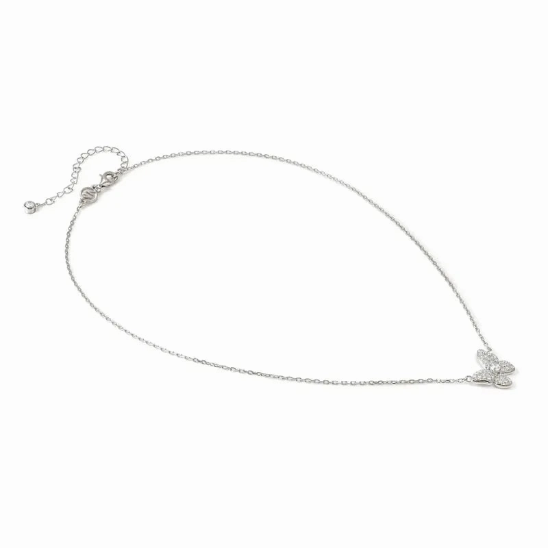 Nomination Sweetmadame Necklace, Butterfly with Cubic Zirconia, Sterling Silver