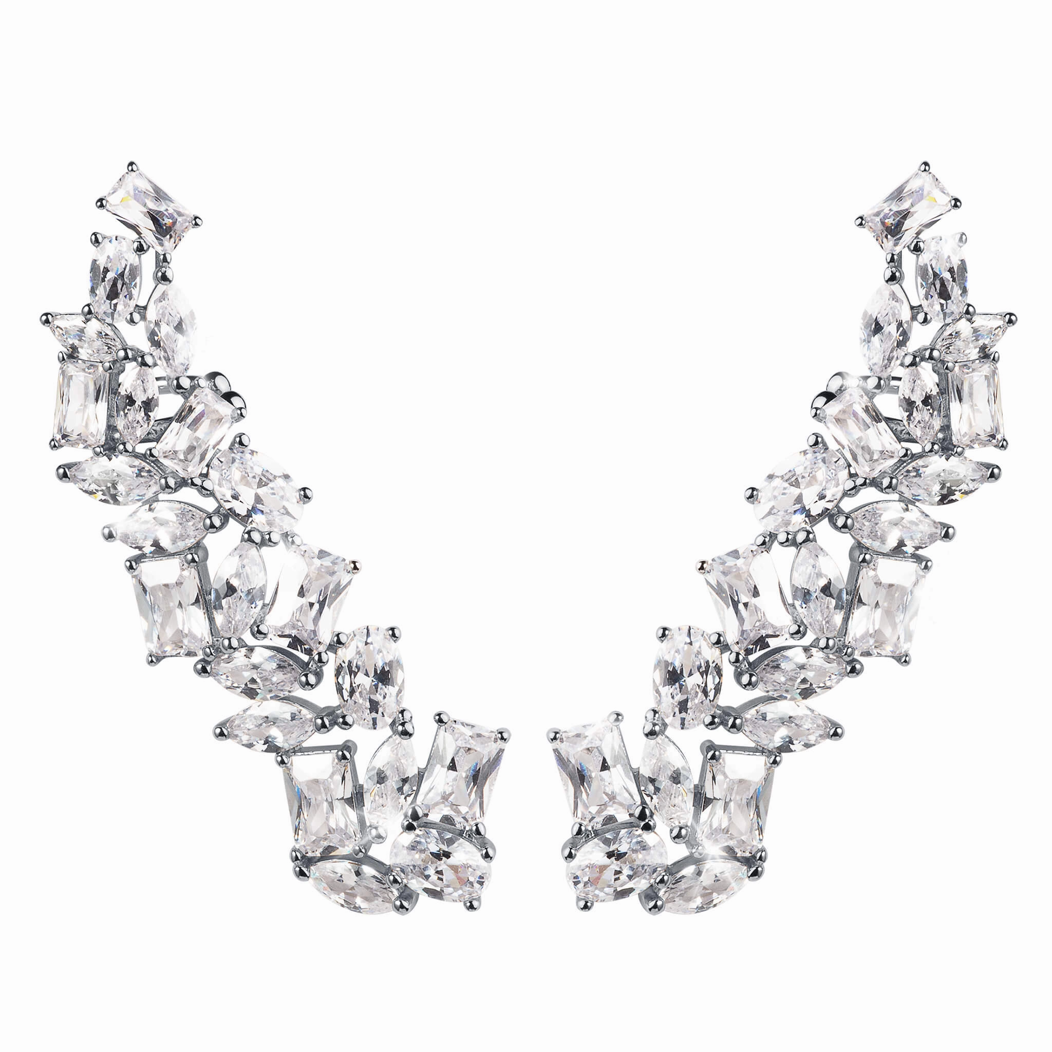 Opulent Radiance Climber Earrings