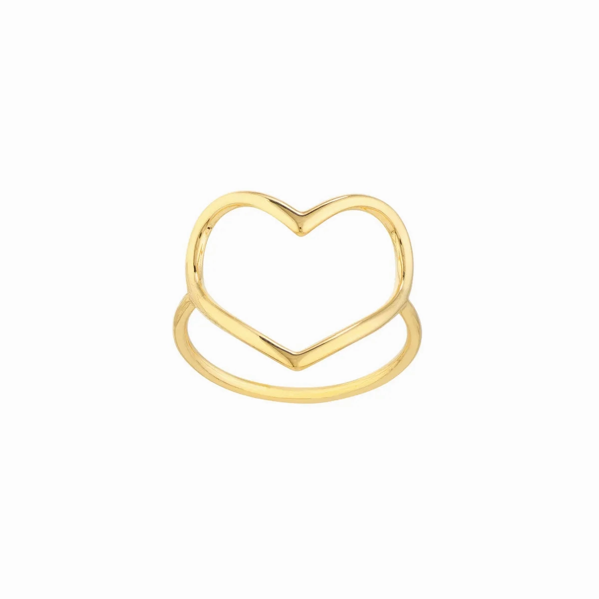Organic Open Heart Ring