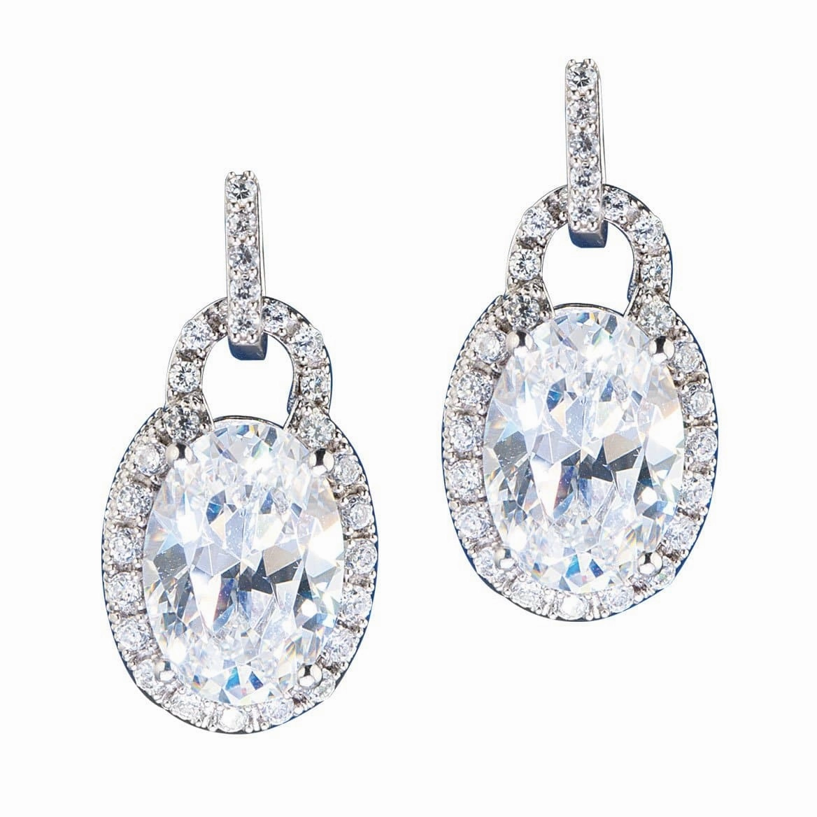Oval Padlock Earrings