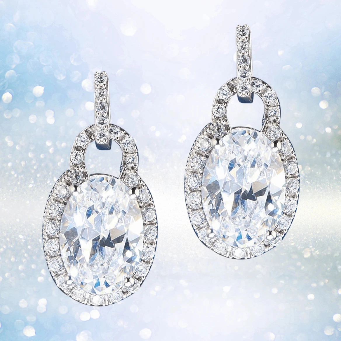 Oval Padlock Earrings