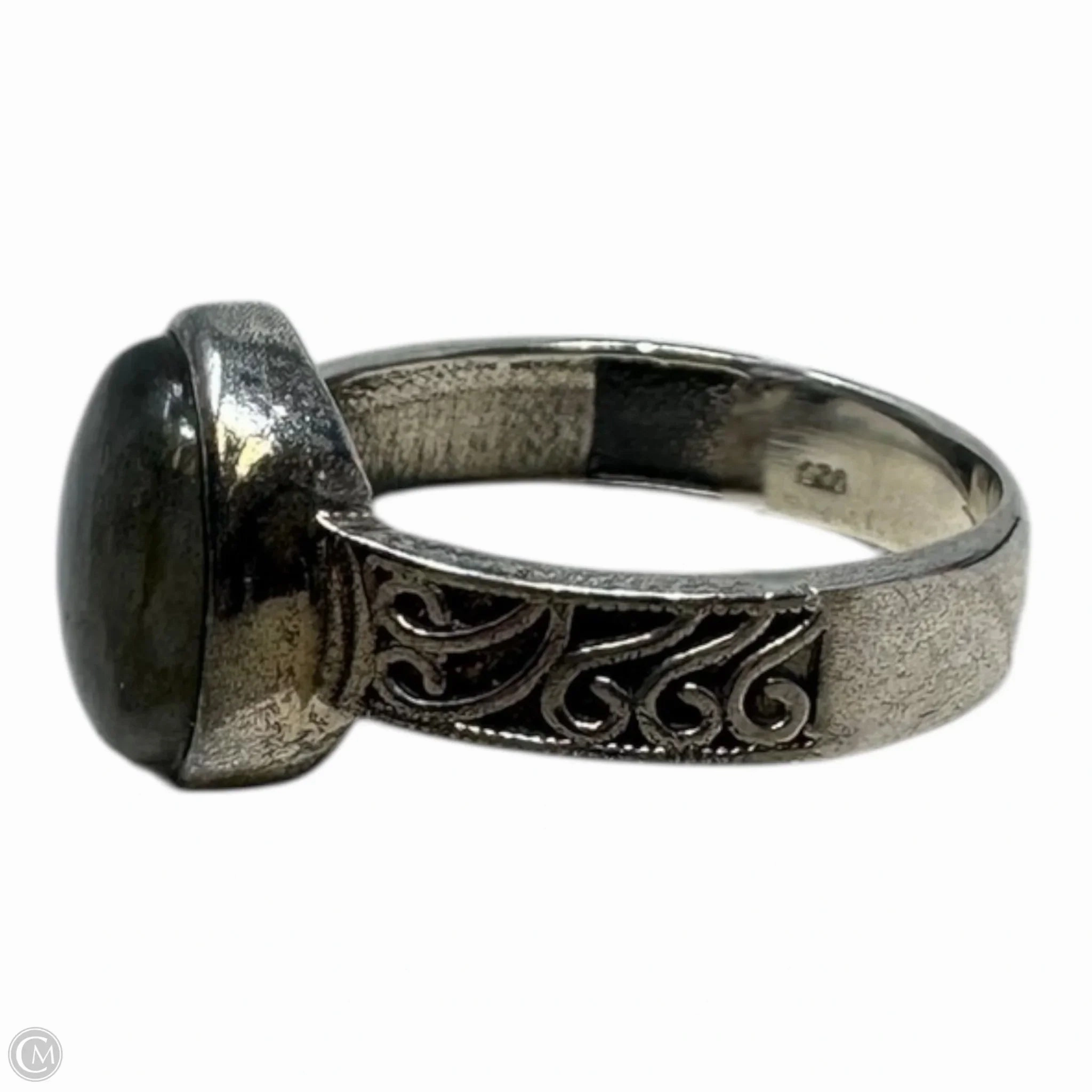 Oval Ring Sterling Silver, Size: 9