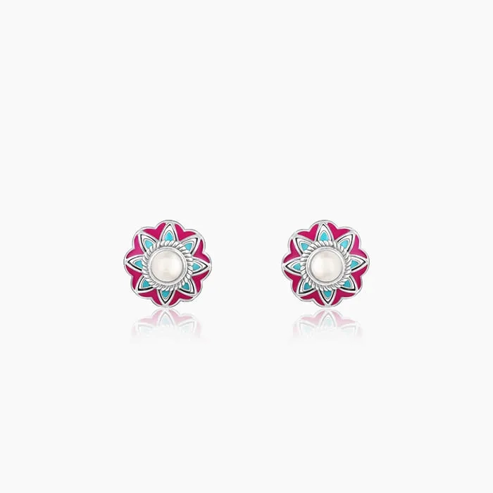 Oxidised Silver Vivid Vibe Earrings