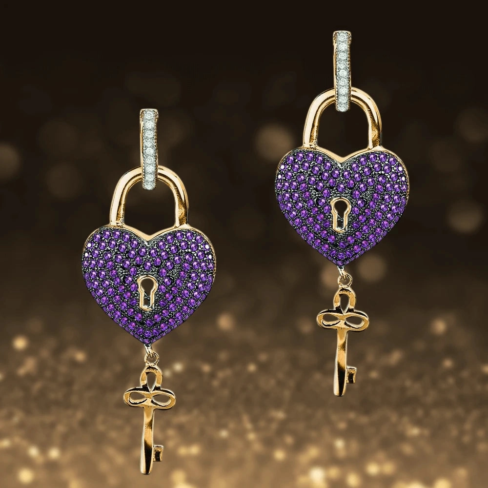 Paris Heart Earrings