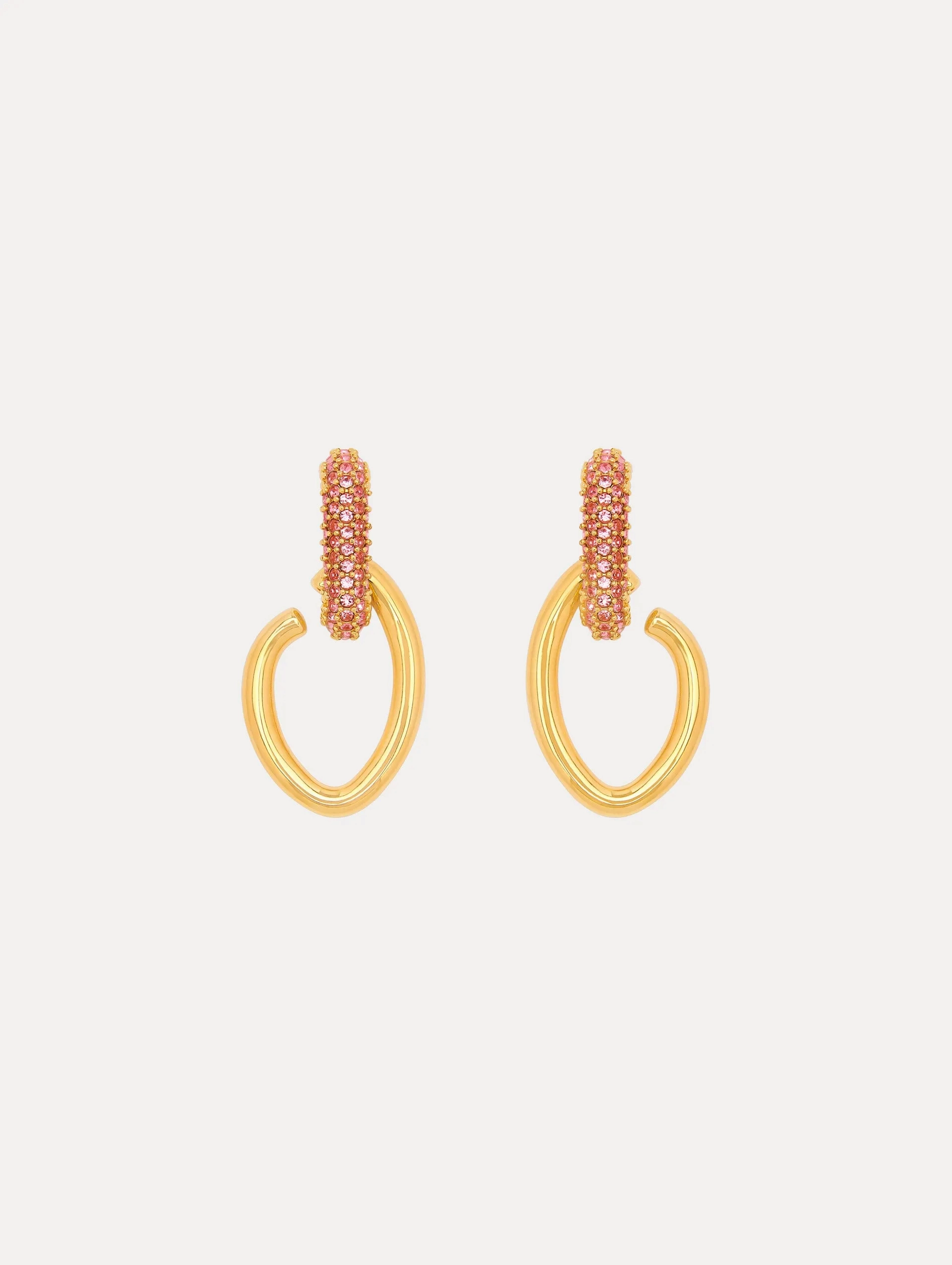 Pav?? O Drop Earrings