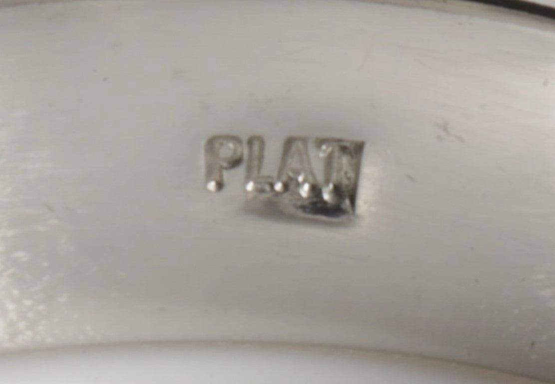 Platinum 950 Wedding Band Size 9.5 (11.70g.)