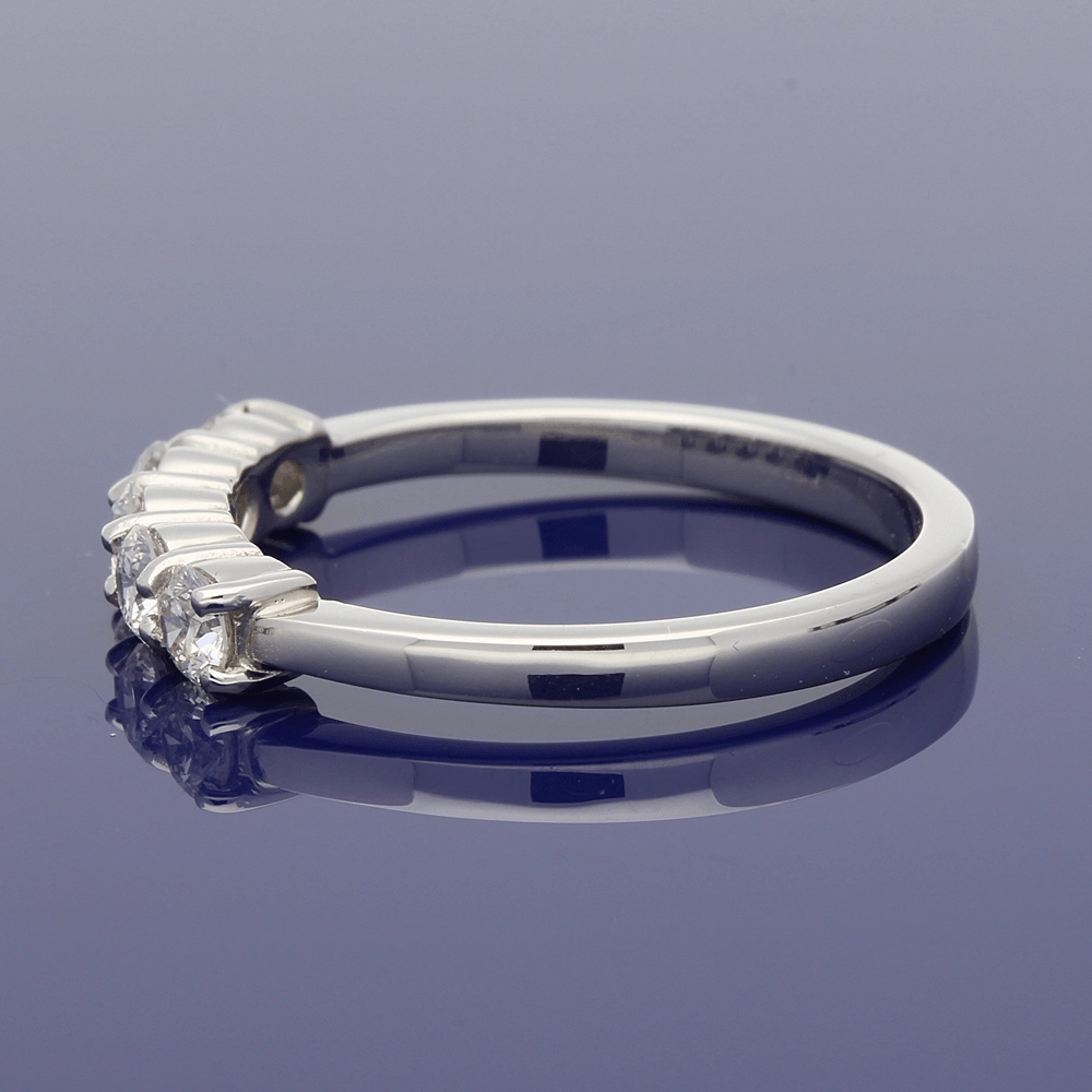 Platinum Diamond 5-Stone Eternity Style Ring