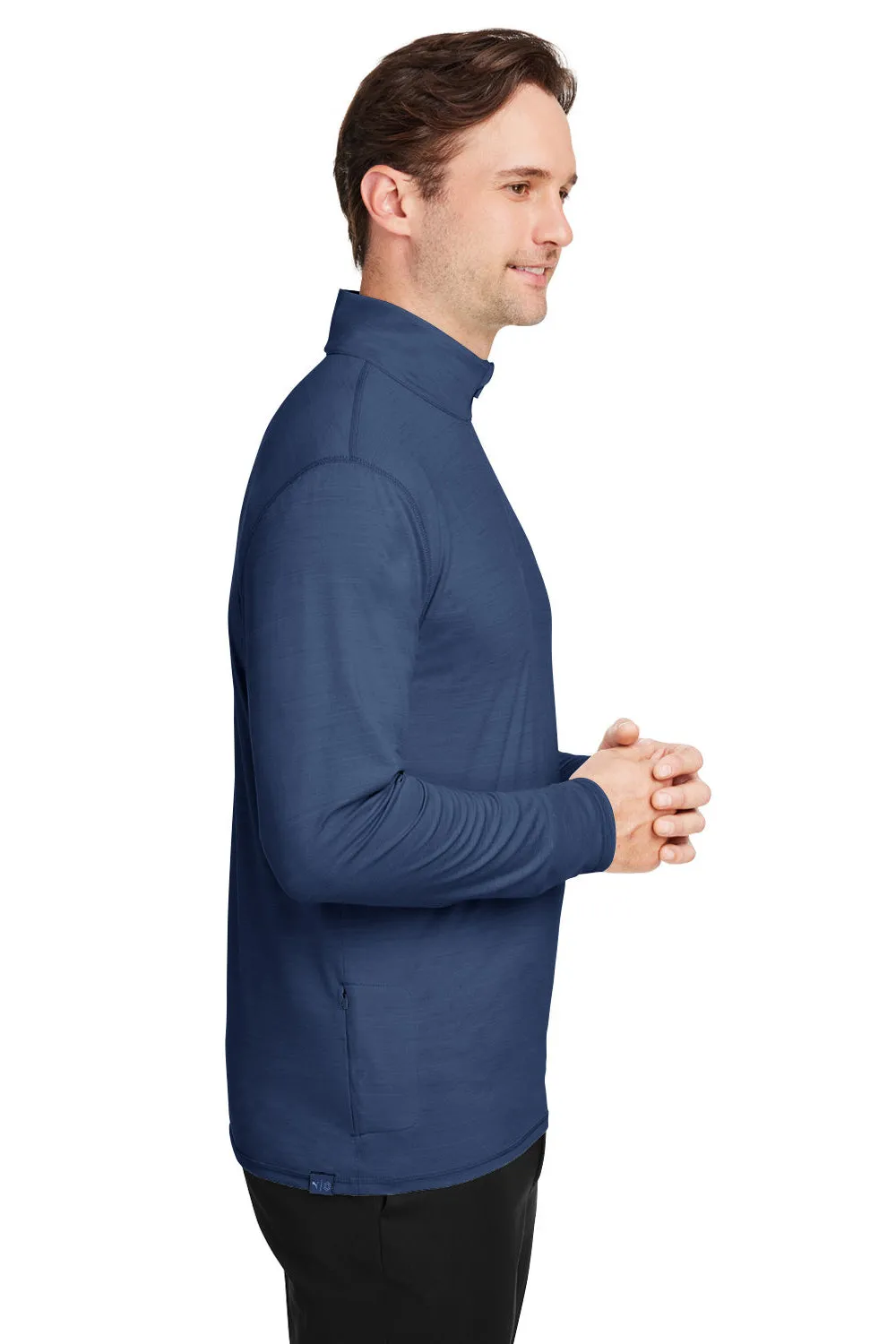 Puma Mens Cloudspun Moisture Wicking 1/4 Zip Sweatshirt - Heather Navy Blue  Choose your new Clothing Puma
