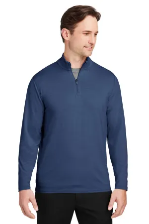 Puma Mens Cloudspun Moisture Wicking 1/4 Zip Sweatshirt - Heather Navy Blue  Choose your new Clothing Puma