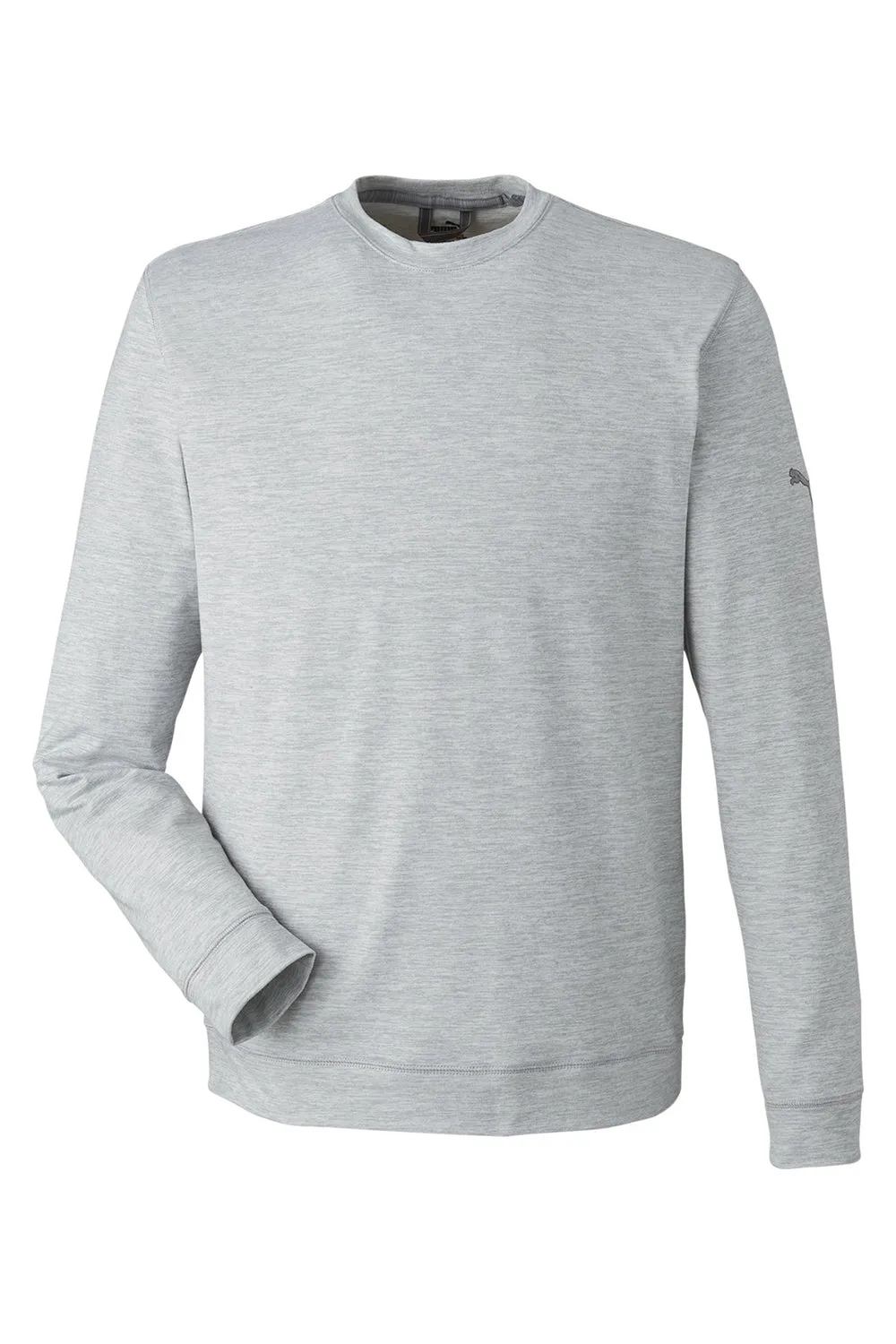Puma Mens Cloudspun Moisture Wicking Crewneck Sweatshirt - High Rise Grey  Choose your new Clothing Puma
