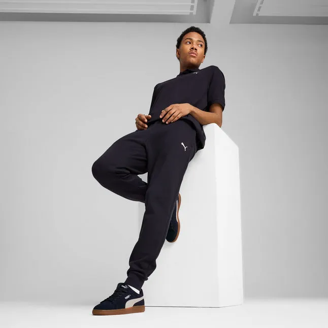 PUMA MEN'S ESSENTIALS FLEECE NAVY TRACKPANTS Cothing_Mens-Puma