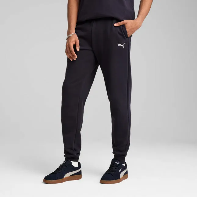 PUMA MEN'S ESSENTIALS FLEECE NAVY TRACKPANTS Cothing_Mens-Puma