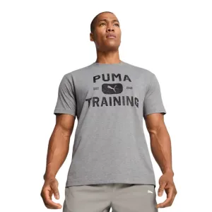 PUMA Mens Graphics Train Logo Relaxed Tee