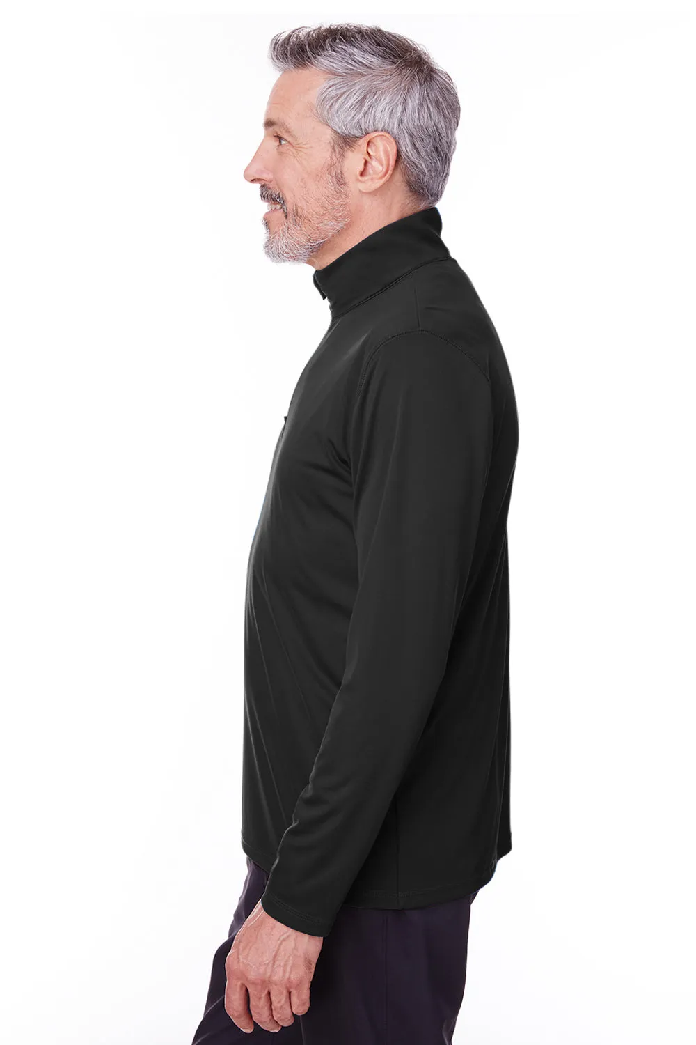 Puma Mens Icon Performance Moisture Wicking 1/4 Zip Sweatshirt - Black
