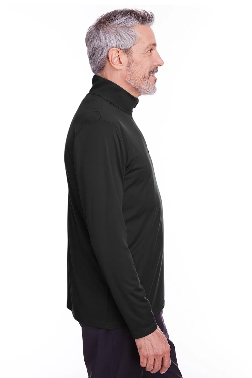 Puma Mens Icon Performance Moisture Wicking 1/4 Zip Sweatshirt - Black