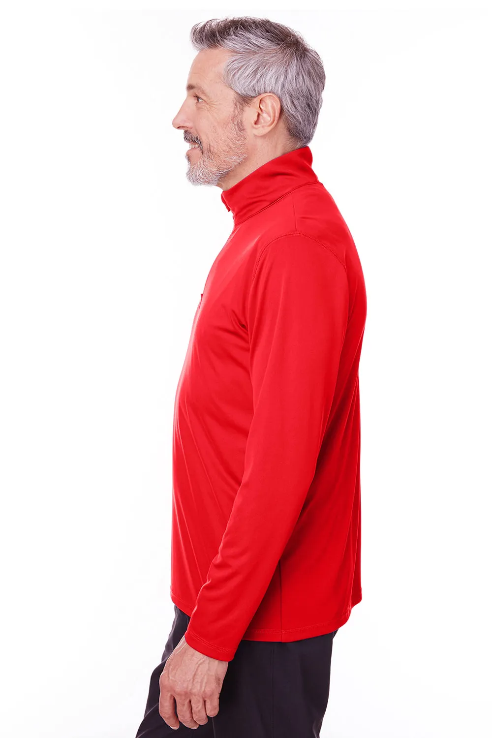 Puma Mens Icon Performance Moisture Wicking 1/4 Zip Sweatshirt - High Risk Red  Choose your new Clothing Puma