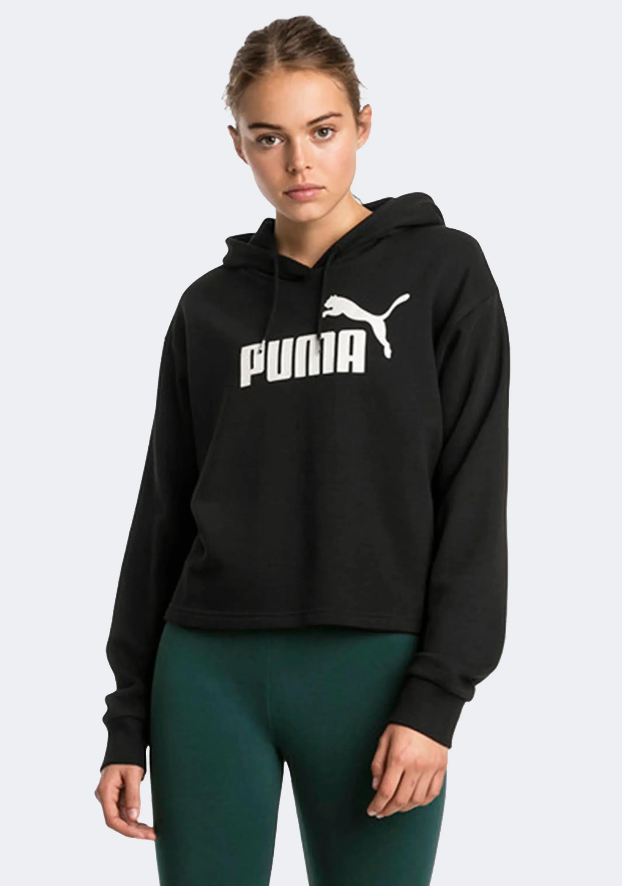 Puma Women's ESS Cropped Logo Hoodie FL