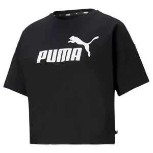PUMA Women's Essentials  Cropped Logo Tee