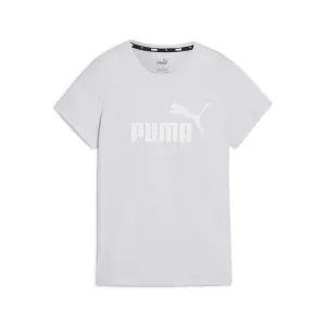 PUMA WOMEN'S ESSENTIALS LOGO SILVER TEE