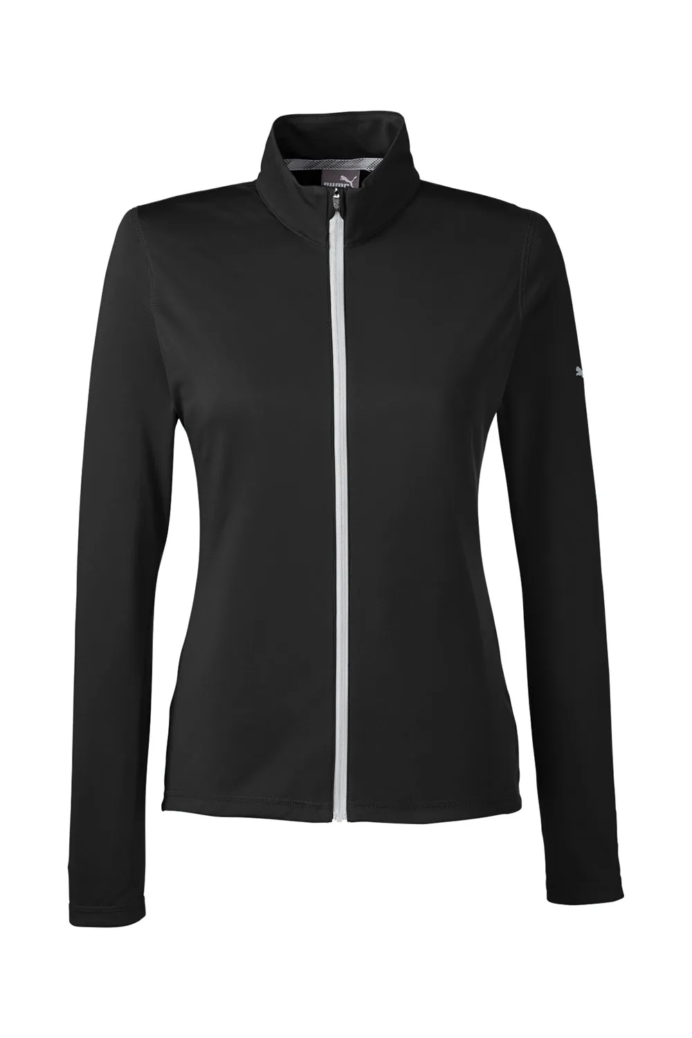 Puma Womens Icon Performance Moisture Wicking Full Zip Sweatshirt - Black