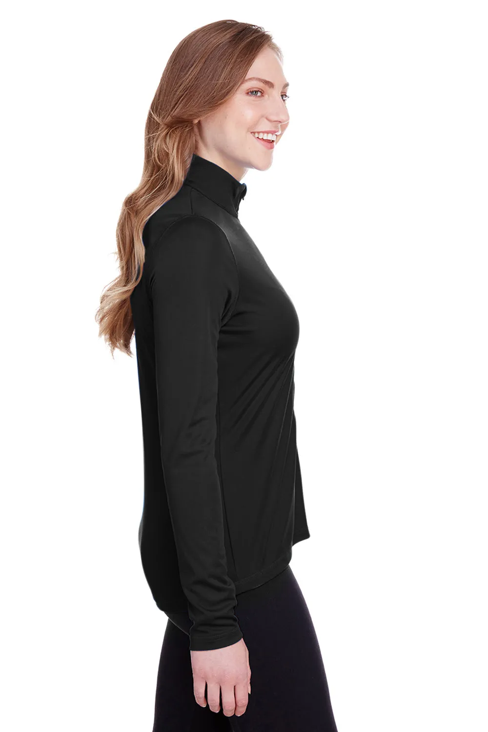 Puma Womens Icon Performance Moisture Wicking Full Zip Sweatshirt - Black