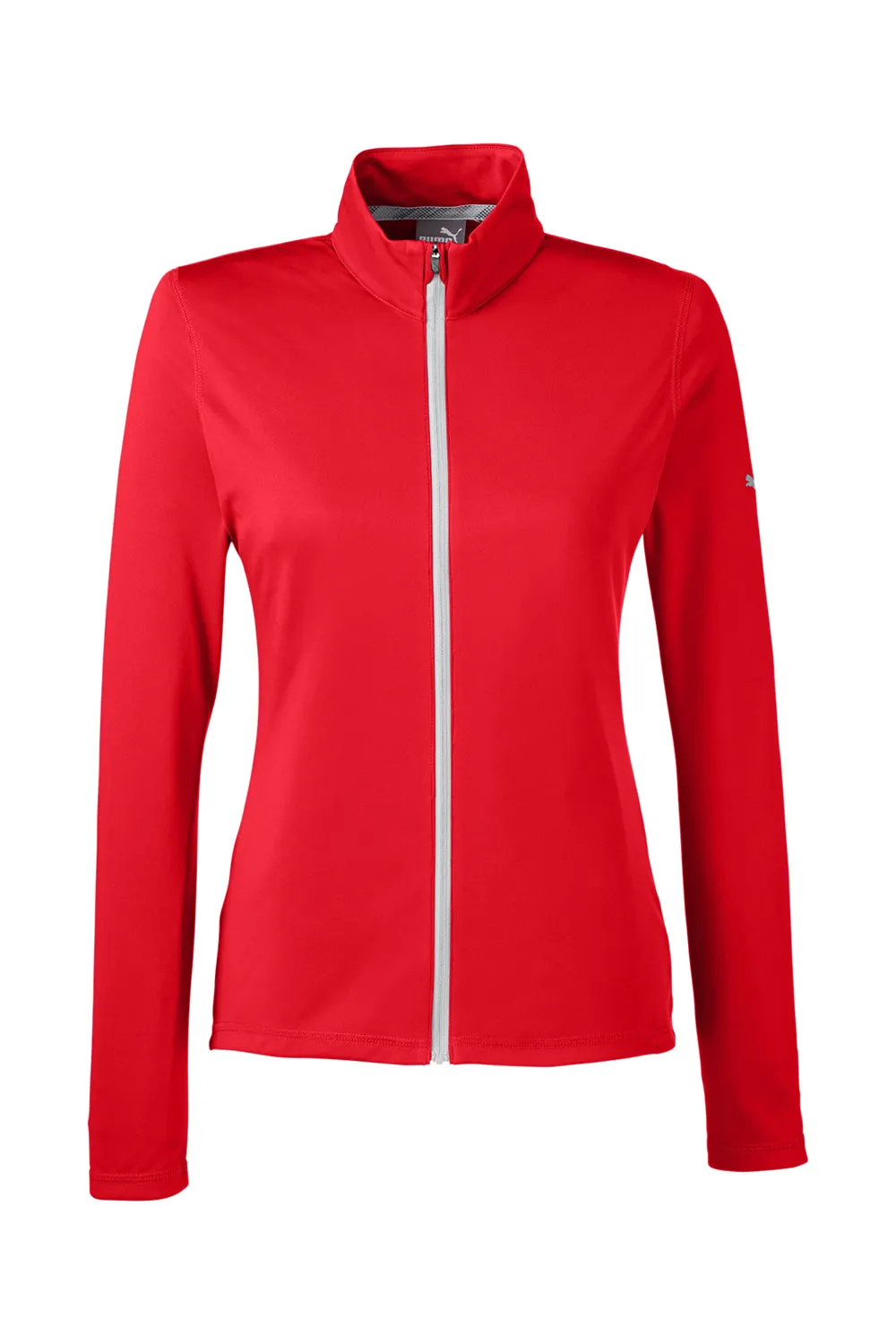 Puma Womens Icon Performance Moisture Wicking Full Zip Sweatshirt - High Risk Red