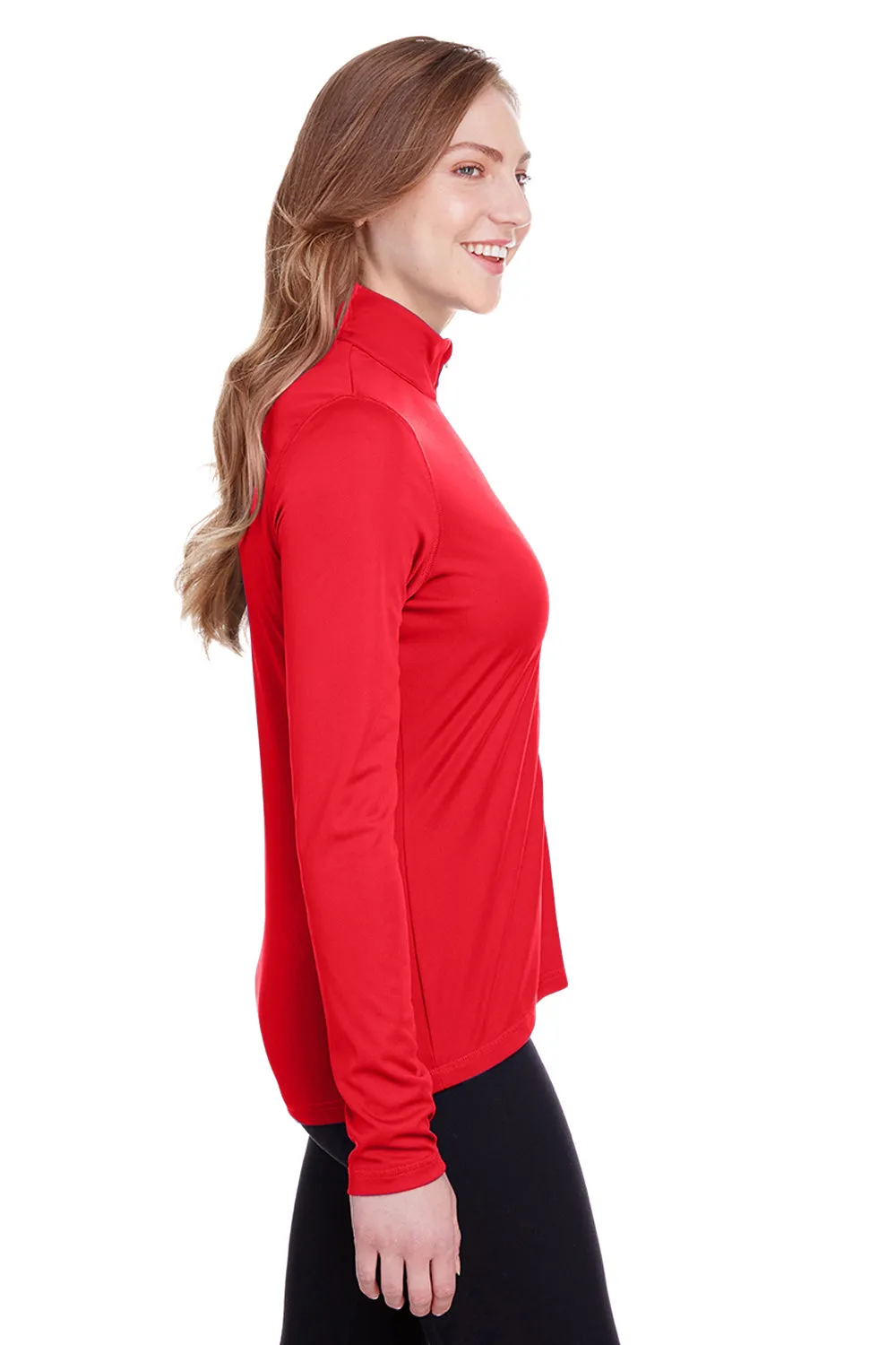 Puma Womens Icon Performance Moisture Wicking Full Zip Sweatshirt - High Risk Red