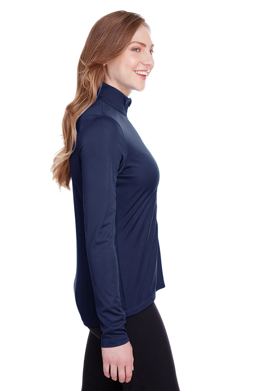 Puma Womens Icon Performance Moisture Wicking Full Zip Sweatshirt - Peacoat Blue  Choose your new Clothing Puma