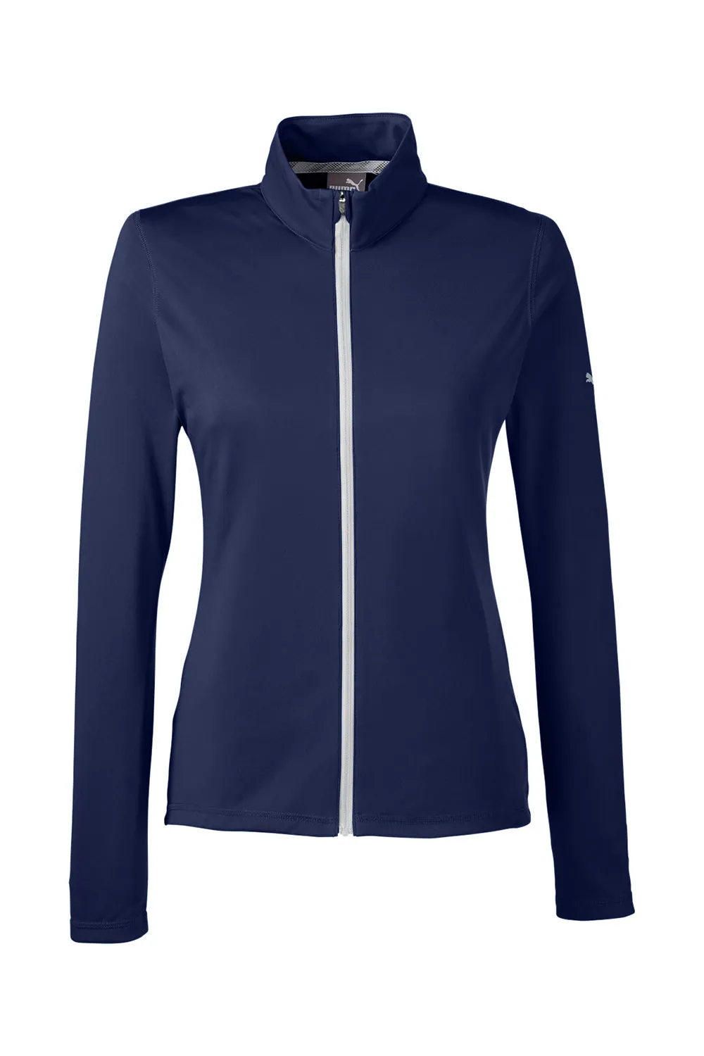 Puma Womens Icon Performance Moisture Wicking Full Zip Sweatshirt - Peacoat Blue  Choose your new Clothing Puma