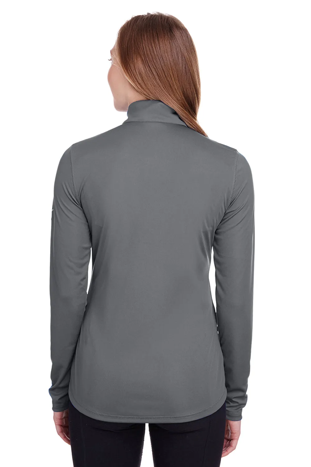 Puma Womens Icon Performance Moisture Wicking Full Zip Sweatshirt - Quiet Shade Grey