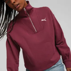 Puma Women's Puma Her Zip Mock Neck Pullover