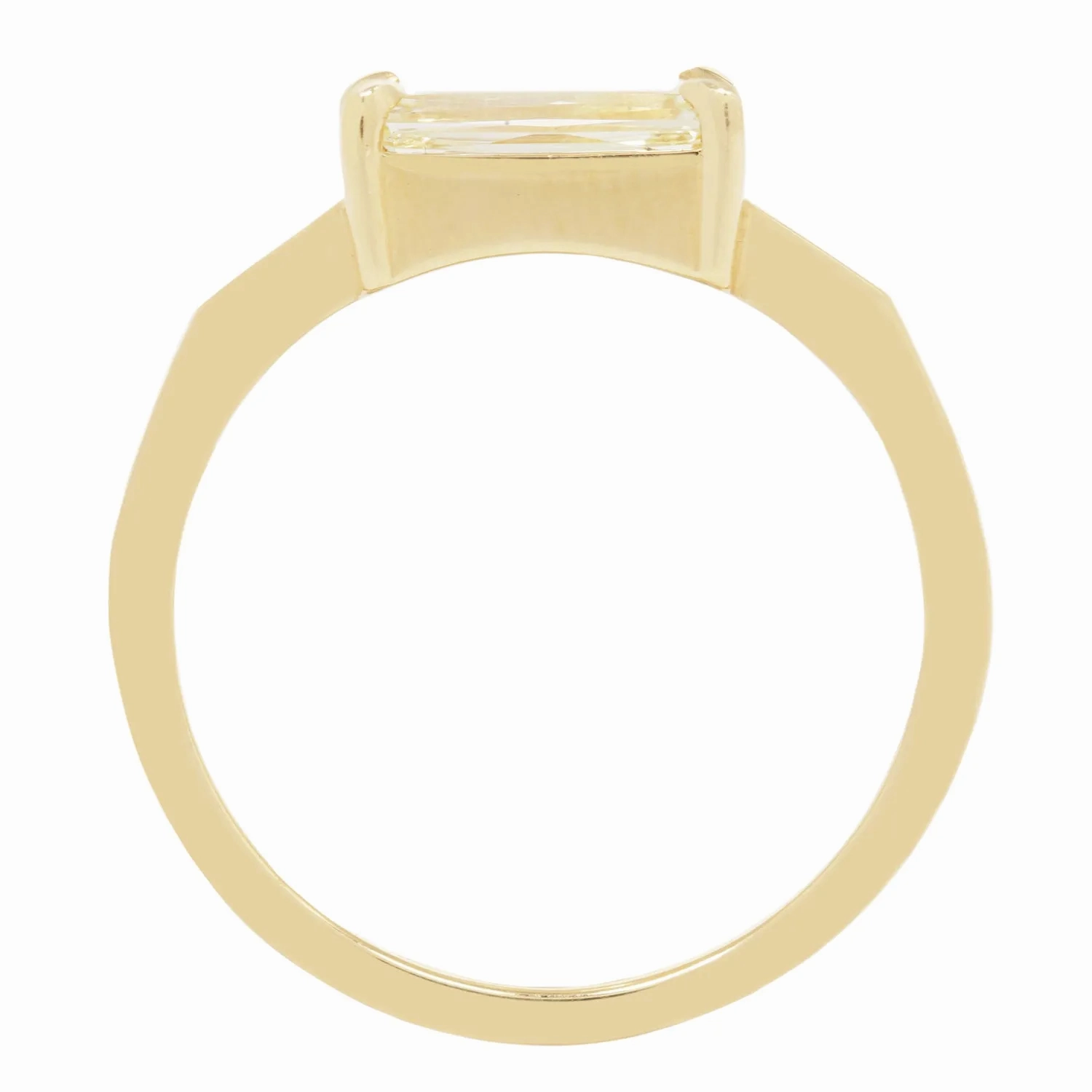 Radiant Yellow Diamond Ring