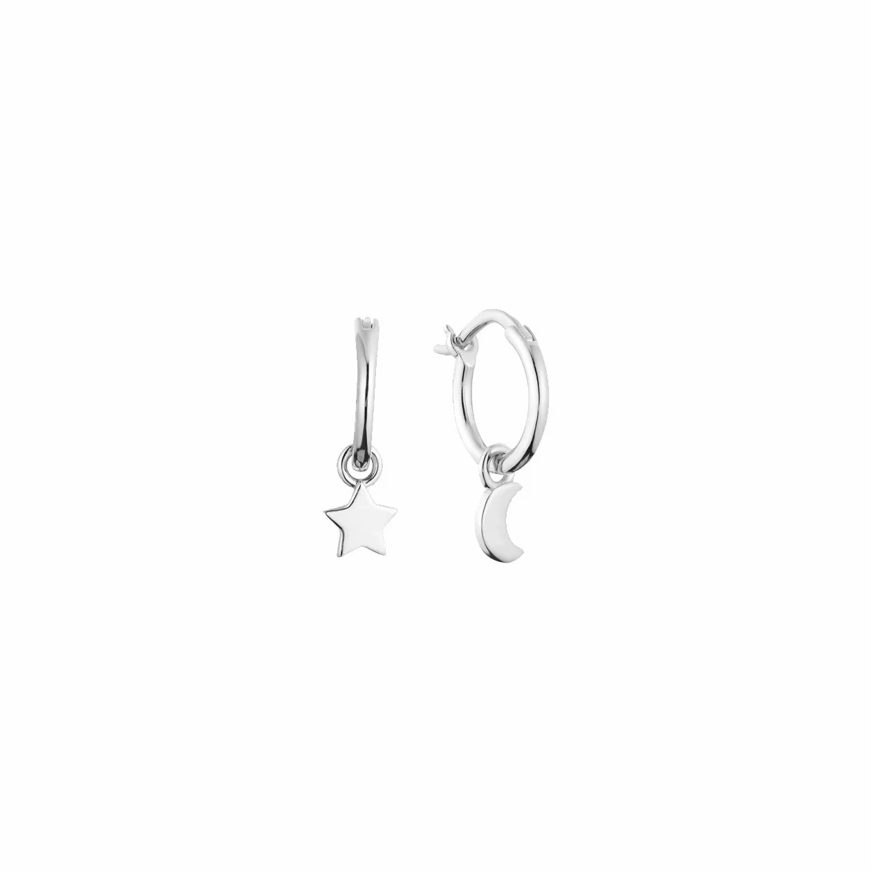 Rhodium plated 925 silver earrings