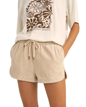 Rhythm Clothing Mazzy Corduroy Walkshorts in Sand